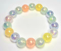 *12mm Iridescent Multicolor Beaded Bracelet