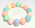 *16mm Pastel Resin Bead Bracelet